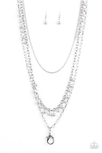 Load image into Gallery viewer, Paparazzi Pearl Pageant - Silver Lanyard