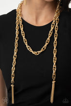 Load image into Gallery viewer, Paparazzi SCARFed for Attention - Gold Necklace