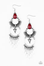 Load image into Gallery viewer, Paparazzi Progressively Pioneer - Red Earrings