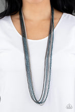 Load image into Gallery viewer, Paparazzi Colorful Calamity - Blue Neklace