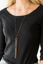 Load image into Gallery viewer, Paparazzi Ready, Set, GEO! - Copper Necklace