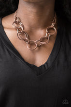 Load image into Gallery viewer, Paparazzi Jump Into The Ring - Copper Necklace