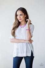 Load image into Gallery viewer, Paparazzi Pebble Pioneer - Pink Necklace