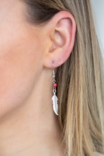 Load image into Gallery viewer, Paparazzi Feathered Ferocity - Red Necklace