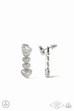 Load image into Gallery viewer, Paparazzi Heartthrob Twinkle - White Earrings