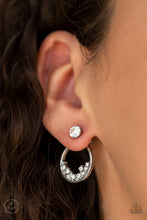 Load image into Gallery viewer, Paparazzi Rich Blitz - White Earrings