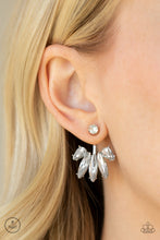 Load image into Gallery viewer, Paparazzi Stunningly Striking - White Earrings