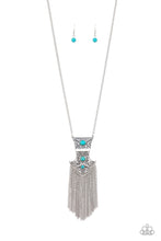 Load image into Gallery viewer, Paparazzi Totem Tassel - Blue Necklace