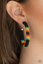 Load image into Gallery viewer, Paparazzi Bodaciously Beaded - Black Earring
