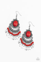 Load image into Gallery viewer, Paparazzi Eco Trip - Red Earrings