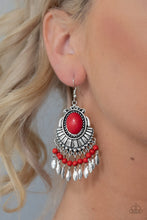 Load image into Gallery viewer, Paparazzi Eco Trip - Red Earrings