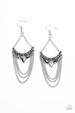 Load image into Gallery viewer, Paparazzi Burst Into TIERS - Silver Earrings