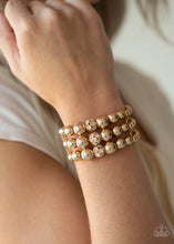 Load image into Gallery viewer, Paparazzi Icing On The Top - Gold Bracelet