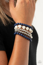Load image into Gallery viewer, Paparazzi Rose Garden Grandeur - Blue Bracelet