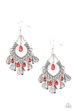 Load image into Gallery viewer, Paparazzi Musical Gardens - Red Earrings