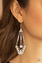 Load image into Gallery viewer, Paparazzi High-Ranking Radiance - White Earrings