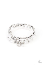 Load image into Gallery viewer, Paparazzi Glacial Glimmer - White Bracelet
