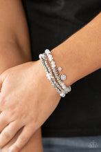 Load image into Gallery viewer, Paparazzi Glacial Glimmer - White Bracelet