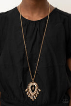 Load image into Gallery viewer, Paparazzi Teasable Teardrops - Gold Necklace