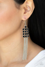 Load image into Gallery viewer, Paparazzi Tasteful Tassel - Black Earrings