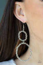Load image into Gallery viewer, Paparazzi Twist of FABULOUS - Silver Earrings