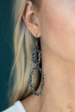 Load image into Gallery viewer, Paparazzi Twist of FABULOUS - Black Earrings