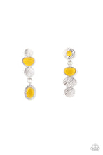 Load image into Gallery viewer, Paparazzi Asymmetrical Appeal - Yellow Earrings