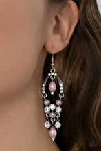 Load image into Gallery viewer, Paparazzi Back In The Spotlight - Pink Earrings