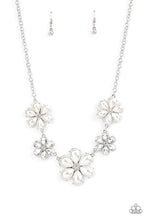 Load image into Gallery viewer, Paparazzi Fiercely Flowering - White Necklace