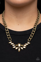Load image into Gallery viewer, Paparazzi Come at Me - Brass Necklace