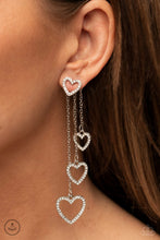 Load image into Gallery viewer, Paparazzi Falling In Love - White Earring