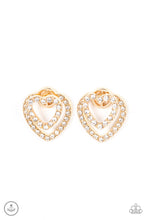 Load image into Gallery viewer, Paparazzi Ever Enamored - Gold Earring