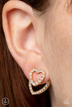 Load image into Gallery viewer, Paparazzi Ever Enamored - Gold Earring