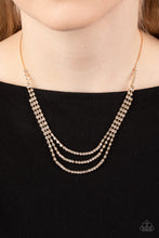 Load image into Gallery viewer, Paparazzi Surreal Sparkle - Gold Necklace