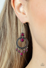 Load image into Gallery viewer, Paparazzi Palace Politics - Pink Earrings