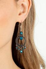 Load image into Gallery viewer, Paparazzi Palace Politics - Blue Earrings