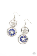 Load image into Gallery viewer, Paparazzi Liberty and SPARKLE for All - Blue Earrings