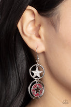 Load image into Gallery viewer, Paparazzi Liberty and SPARKLE for All - Red Earring