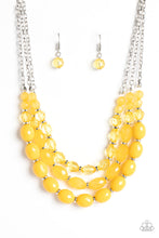 Load image into Gallery viewer, Paparazzi Tropical Hideaway - Yellow Necklace