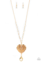 Load image into Gallery viewer, Paparazzi Doting Devotion - Gold Lanyard