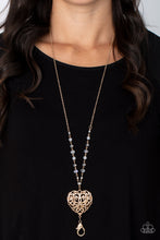 Load image into Gallery viewer, Paparazzi Doting Devotion - Gold Lanyard