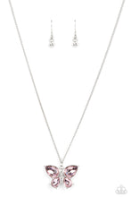 Load image into Gallery viewer, Paparazzi Free-Flying Flutter - Pink Necklace