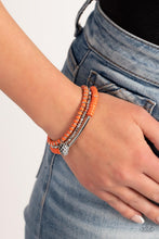 Load image into Gallery viewer, Paparazzi Terraform Trendsetter - Orange Bracelet