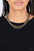 Load image into Gallery viewer, Paparazzi Free to CHAINge My Mind - Brass Necklace
