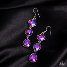 Load image into Gallery viewer, Paparazzi Reflective Rhinestones - Pink Earring
