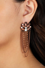 Load image into Gallery viewer, Paparazzi Reach for the SKYSCRAPERS - Copper Earrings
