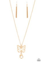 Load image into Gallery viewer, Paparazzi Gives Me Butterflies - Gold Lanyard