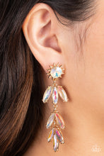 Load image into Gallery viewer, Paparazzi Space Age Sparkle - Gold Earring