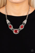 Load image into Gallery viewer, Paparazzi Textured TRAPEZOID - Red Necklace