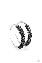 Load image into Gallery viewer, Paparazzi Bubble-Bursting Bling - Black Earrings